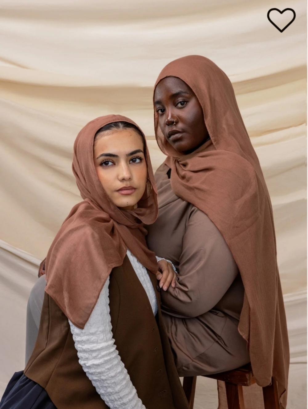 Vela Toasted Pecan Double Modal Hijab (Caramel/Tan Hijab) New With Tags